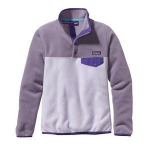 EUC Patagonia purple snap-T fleece pullover medium